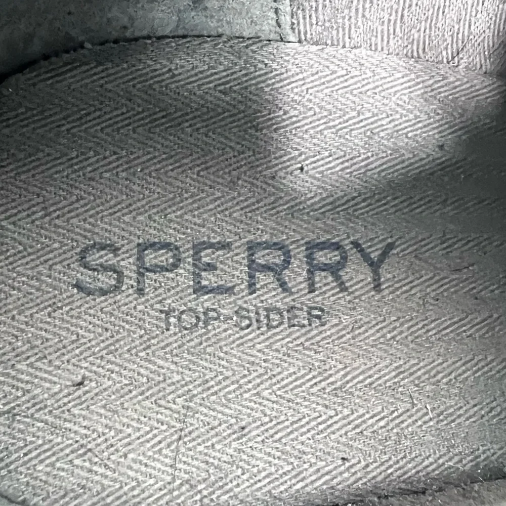 Sperry Stella Black Suede lace up wedge bootie